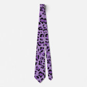 Leopard Print, luipspuiten, Paarse luipaard Stropdas (Voorkant)