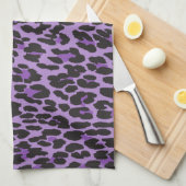 Leopard Print, luipspuiten, Paarse luipaard Theedoek (Quarter Fold)