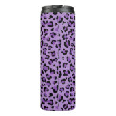 Leopard Print, luipspuiten, Paarse luipaard Thermosbeker (Achterkant)