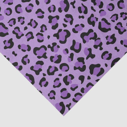 Leopard Print, luipspuiten, Paarse luipaard Tissuepapier (Detail)