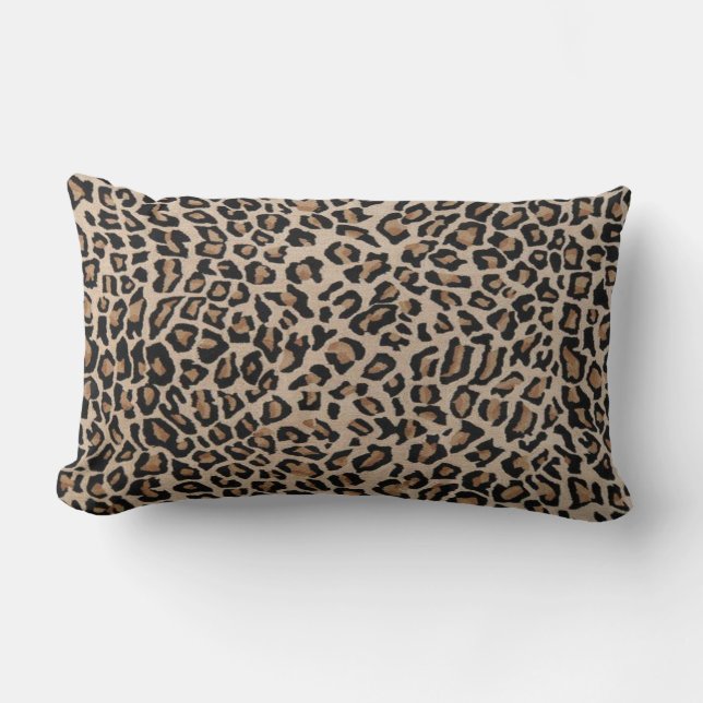Leopard Print Lumbar Pillow Kussen (Voorkant)