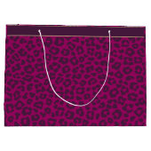 Leopard Print-Magenta Groot Cadeauzakje (Achterkant)