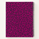 Leopard Print-Magenta Notitieboek (Achterkant)