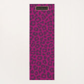 Leopard Print-Magenta- Yoga Mat (Achterkant)
