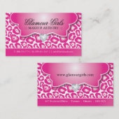 LEOPARD PRINT MAKEUP ARTIST VISITEKAARTJES (Voorkant / Achterkant)