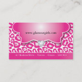 LEOPARD PRINT MAKEUP ARTIST VISITEKAARTJES (Achterkant)