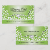 LEOPARD PRINT MAKEUP ARTIST VISITEKAARTJES (Voorkant / Achterkant)