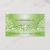 LEOPARD PRINT MAKEUP ARTIST VISITEKAARTJES (Achterkant)