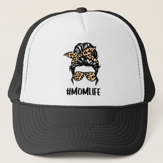 Leopard Print Mam Life Trucker Pet (Voorkant)