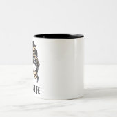 Leopard Print Mam Life Tweekleurige Koffiemok (Center)