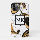 Leopard Print Marmer Swirls Fluid Art Abstract Case-Mate iPhone Case (Achterkant)