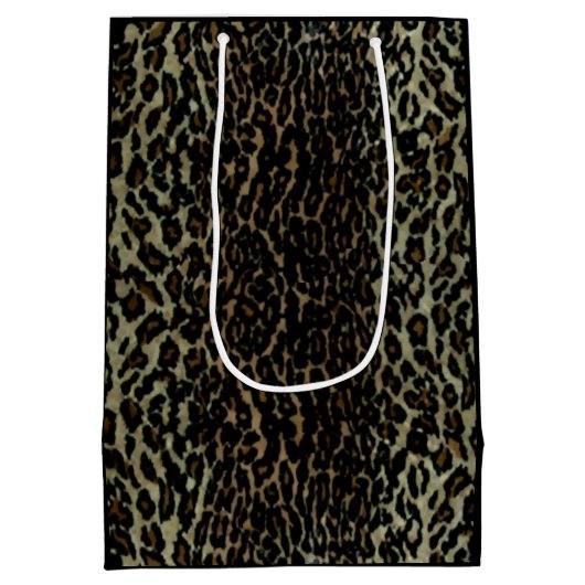 Leopard Print Medium Gift Bag Cadeauzakje (Achterkant)