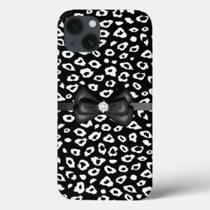 Leopard Print met Bow iPhone 13 Hoesje