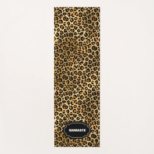 LEOPARD PRINT Milieuvriendelijke Yoga Mat (Voorkant)