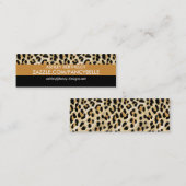 Leopard Print Mini Visitekaartje (Voorkant / Achterkant)