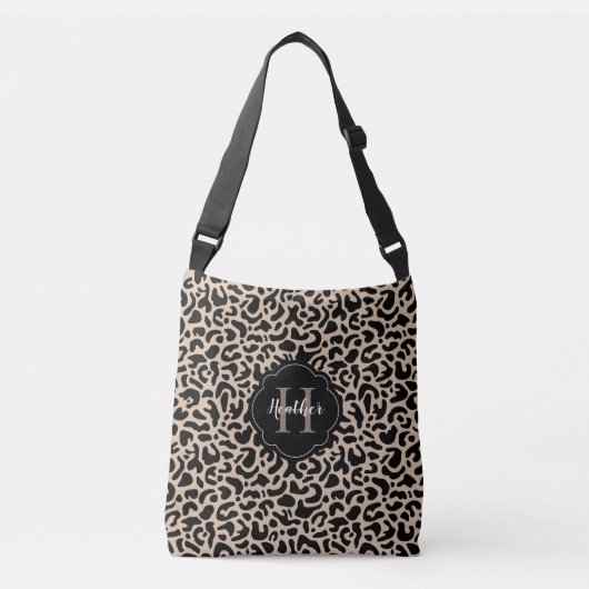 Leopard Print Monogram Canvas tas (Voorkant)