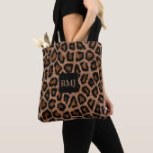 LEOPARD Print-MONOGRAM-geavanceerd-handtas-Tas Tote Bag (Dichtbij)