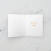 Leopard Print Monogram INITIAAL Chic Briefpapier Kaart (Binnen)