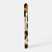 Leopard Print Monogram iPhone 16 Hoesje (Linkerkant)