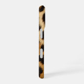 Leopard Print Monogram iPhone 16 Hoesje (Rechterkant)