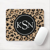 Leopard Print Monogram Mousepad Muismat (Met muis)