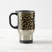 Leopard Print Monogram Reisbeker (Links)