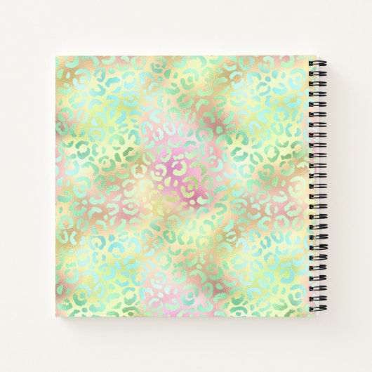 Leopard Print Monogram Sketchbook Notitieboek (Achterkant)