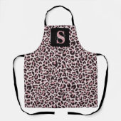 Leopard Print Monogram Trendy Roos Gold Schort (Voorkant)