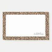 Leopard Print Monogrammed Post-it® Notes (Voorkant)
