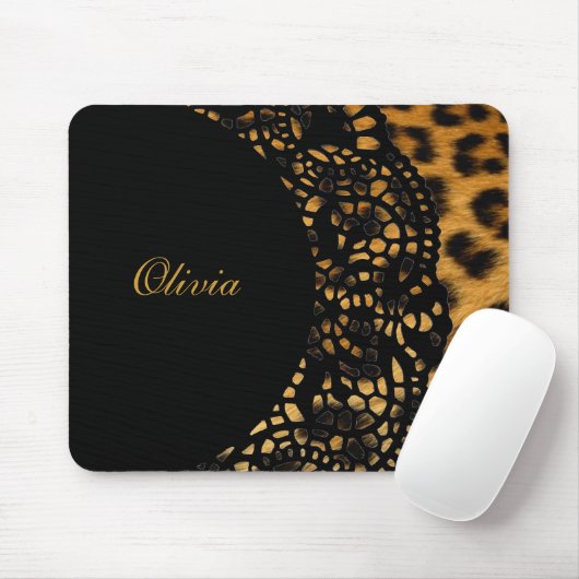 Leopard Print Mousepad Muismat (Met muis)