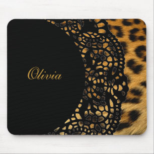 Leopard Print Mousepad Muismat