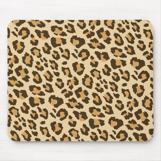 Leopard Print Mousepad Muismat (Voorkant)