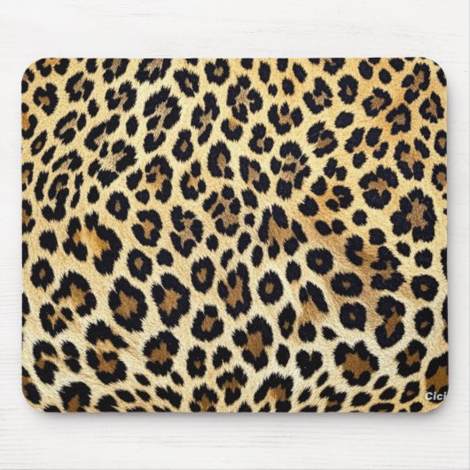Leopard Print Muismat (Voorkant)