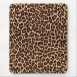 Leopard Print Muismat<br><div class="desc">Mooie exotische gevlekte gouden en zwarte luipaard print.</div>