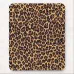 Leopard Print Muismat<br><div class="desc">Mooie exotische gevlekte gouden en zwarte luipaard print.</div>