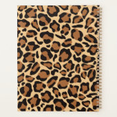 Leopard Print Naadloze Patroon Aangepaste Naam Planner (Achterkant)