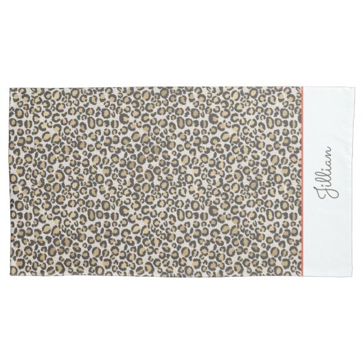 Leopard Print NAAM Neutrals Chic Dierendecor Kussensloop (Voorkant)