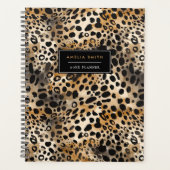 Leopard Print Naam Planner toevoegen (Voorkant)