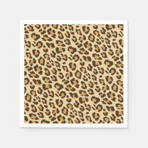 Leopard Print Napkins Servetten