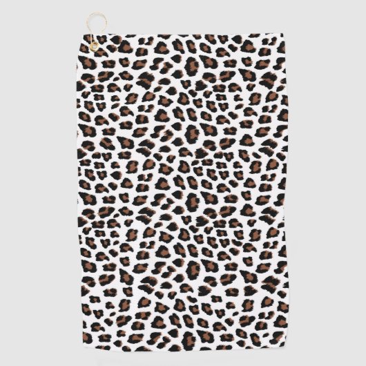 Leopard Print Nieuw Golfhanddoek (Voorkant)