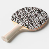Leopard Print Nieuw Tafeltennisbatje (Voorkant Gekanteld)