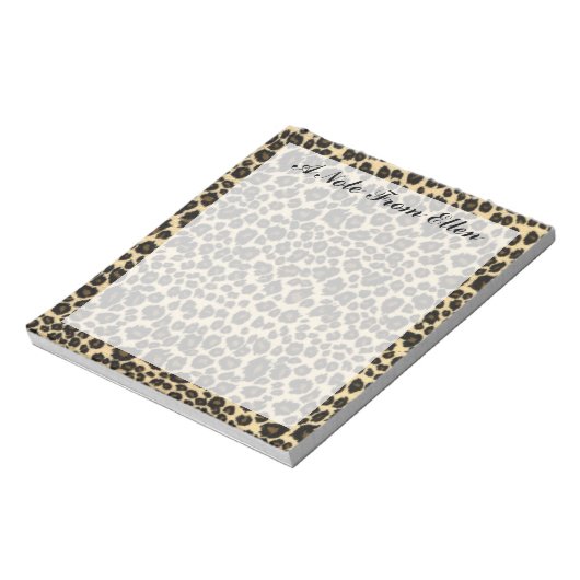 Leopard Print Notitieblok (Linkerzijde)
