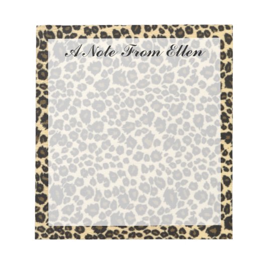 Leopard Print Notitieblok (Voorkant)
