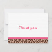 Leopard Print Oerwoud Dank je wel briefkaarten (Voorkant)