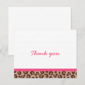 Leopard Print Oerwoud Dank je wel briefkaarten (Voorkant / Achterkant)