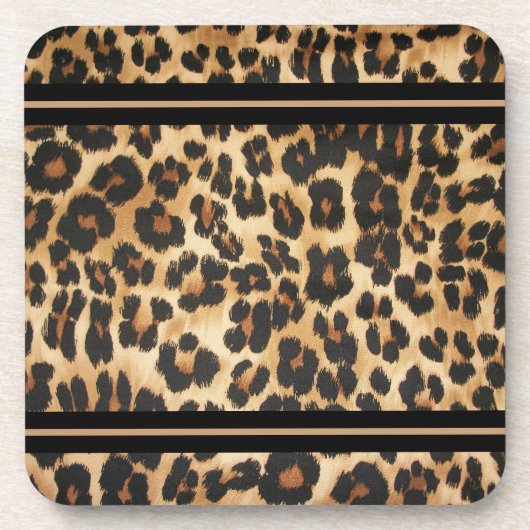 Leopard Print Onderzetter Set (Voorkant)