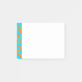 Leopard Print Oranje Blue Post-it® Notes
