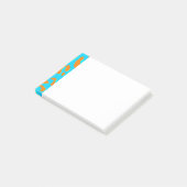 Leopard Print Oranje Blue Post-it® Notes (Schuin)