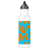 Leopard Print Oranje Blue Waterfles (Links)