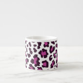 Leopard Print Paars Espresso Kop (Voorkant)